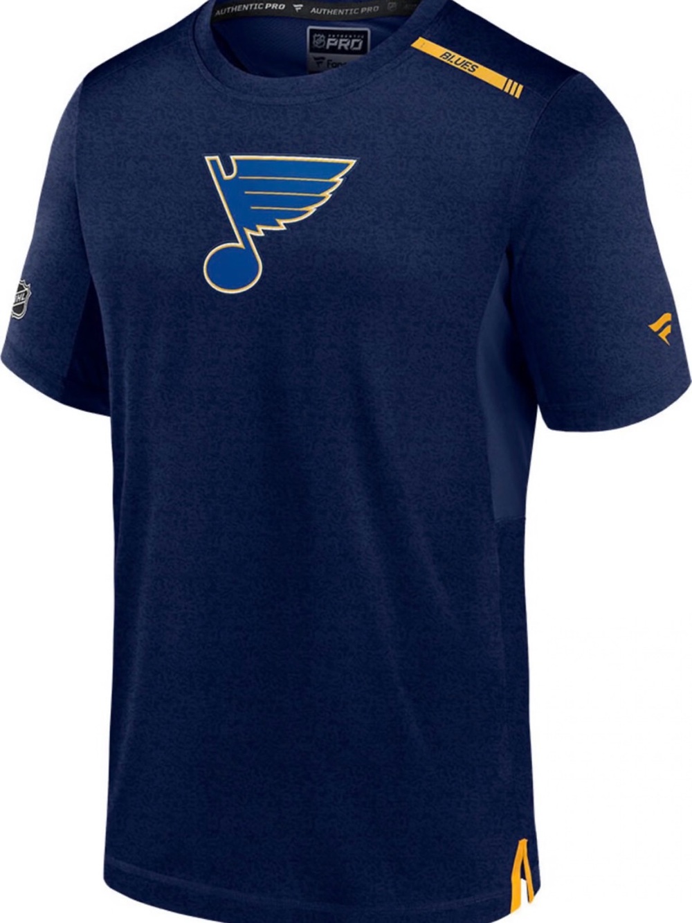 Fanatics Navy Blue St. Louis Blues Pro Rink Short Sleeve Logo Tee